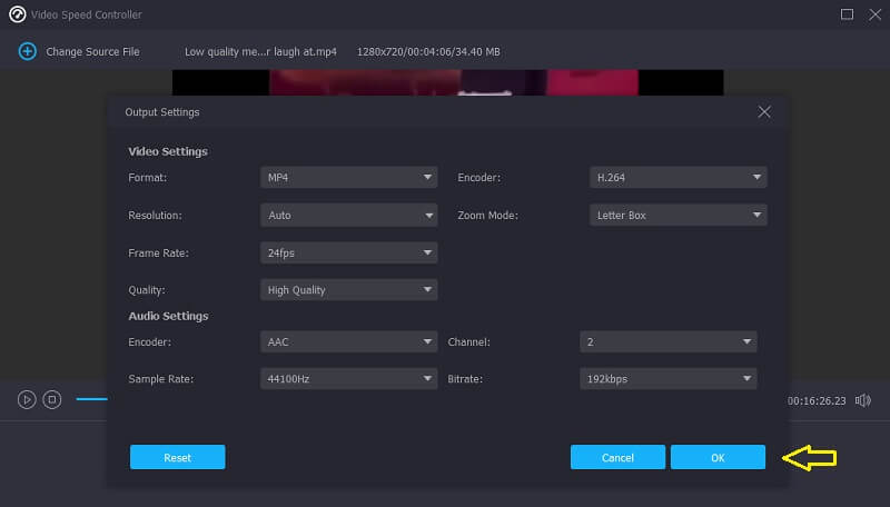 Edit Setting Vidmore Do Slow Motion in After Effects