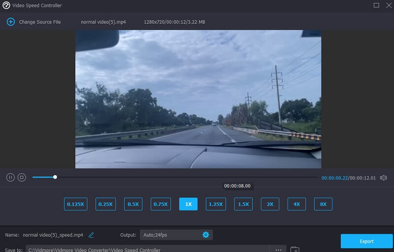 Modifica velocità Vidmore Realizza video al rallentatore su Android