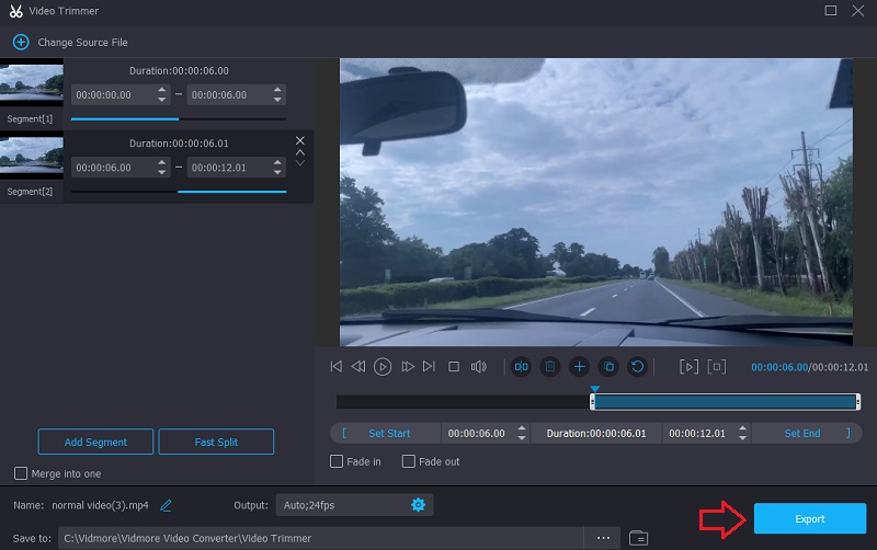 Export Video Vidmore