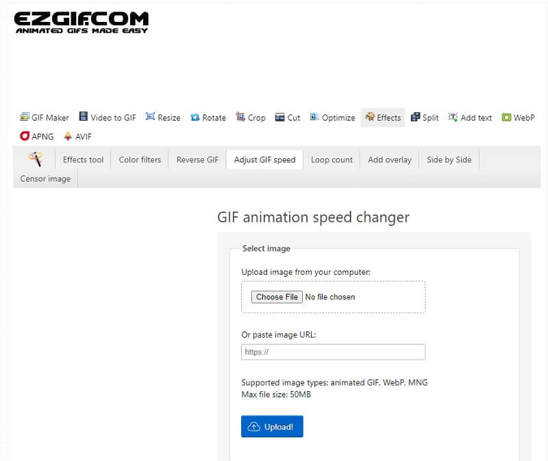 EzGIF Speed Changer