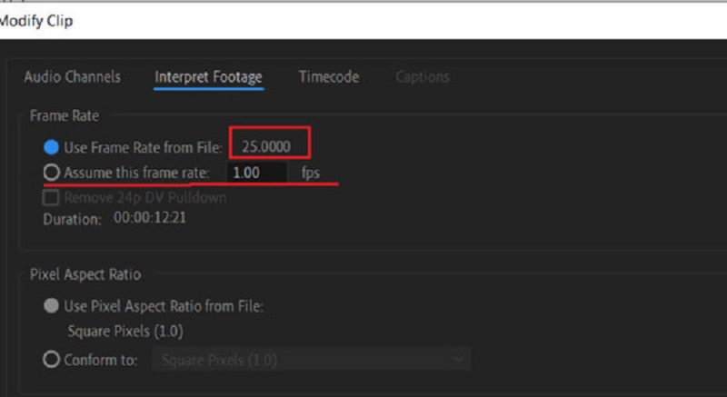 Change Frame Rate Adobe