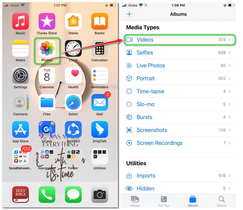 Recortar videos en iPhone Opciones de recorte