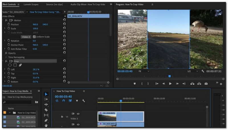 Как обрезать видео в медиаплеере. Crop Premiere Pro. Crop в русской версии Adobe Premiere. Как обрезать видео в премьере. Как обрезать видео в премьер про.