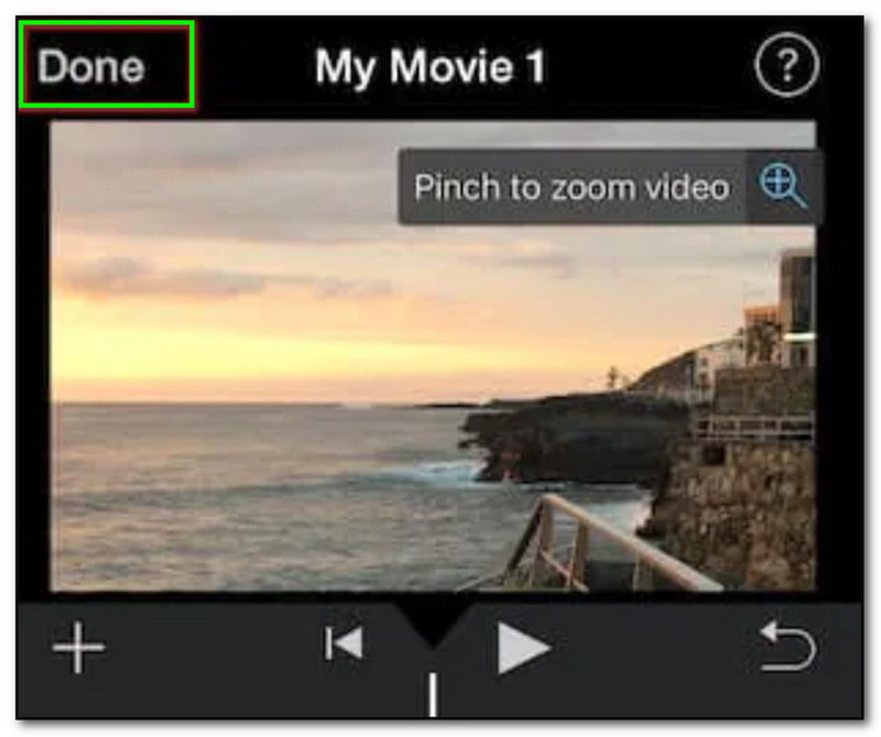 how to crop a video on imovie iphone