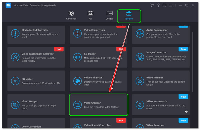 Cum să redimensionați videoclipuri pentru Instagram Vidmore Video Converter Tolbox