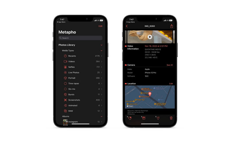 Metapho mobiele app