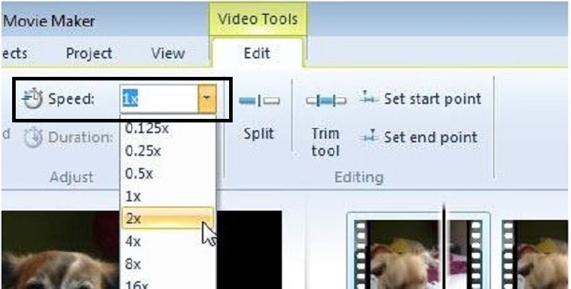 Reduzca la velocidad de Windows Movie Maker