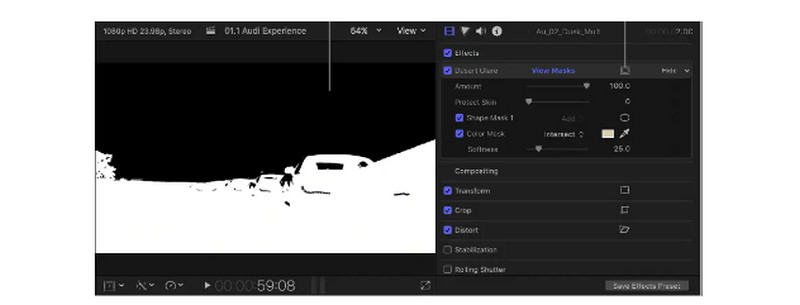 Final Cut Pro 反轉顏色