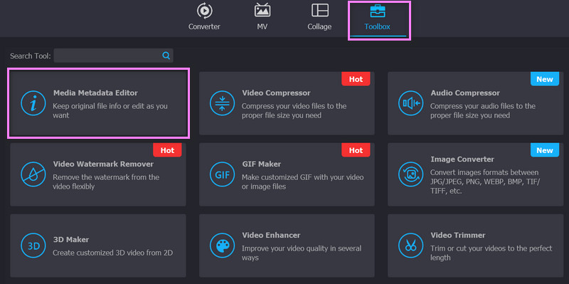 Start Metadata Editor