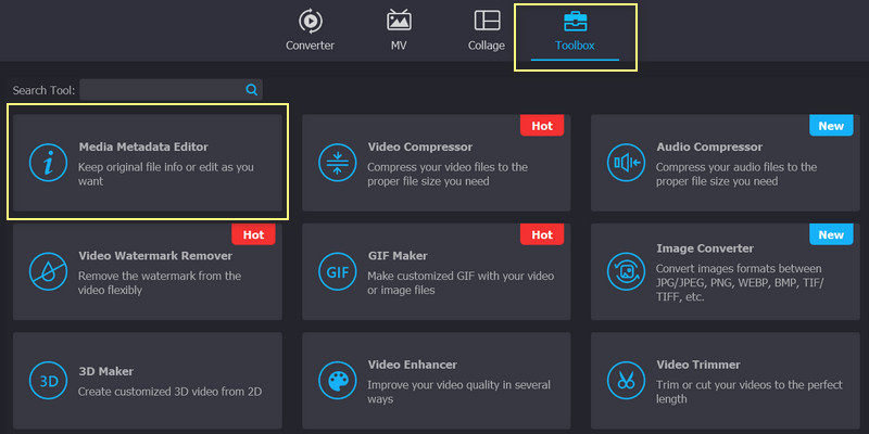 Buka Editor Metadata