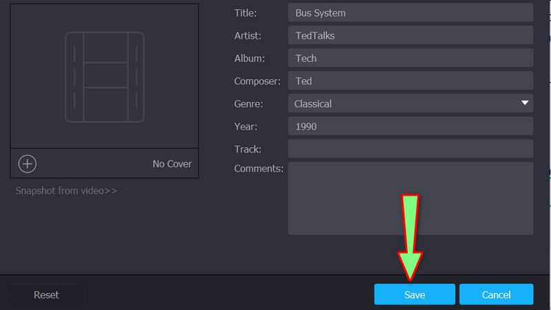 Save Metadata