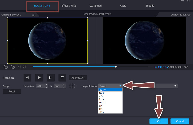 change aspect ratio of image online