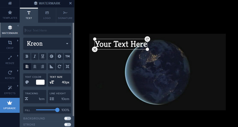 Customize Watermark Online