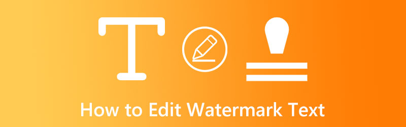 वॉटरमार्क टेक्स्ट को कैसे संपादित करें