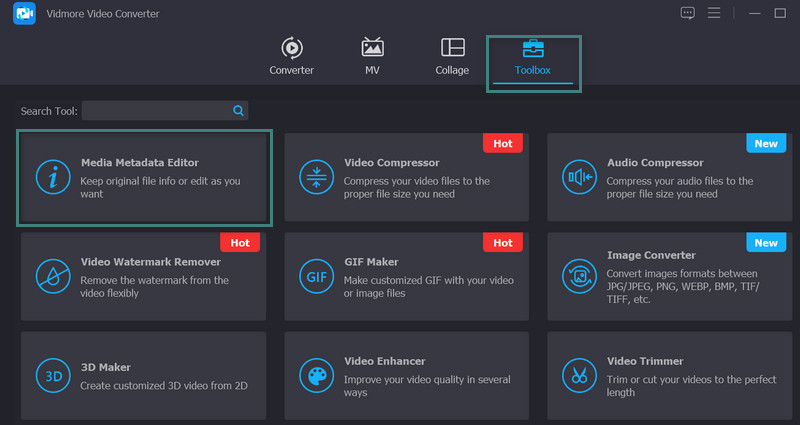 Executar o Editor de Metadados