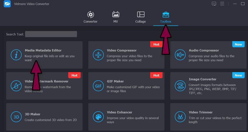 Välj Metadata Editor