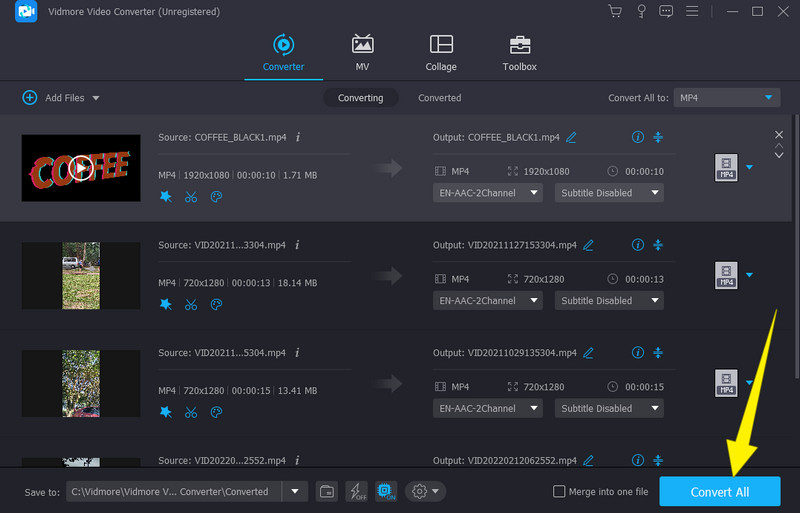 Vidmore Pretvori datoteke