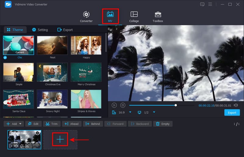 Tambahkan File Video Blur Video