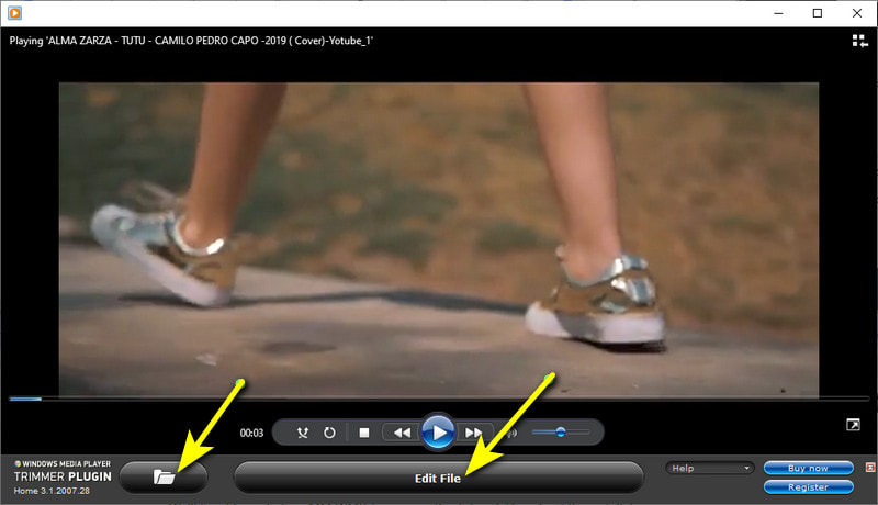 Przytnij wideo Windows Media Player