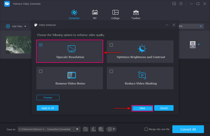 Upscale Video Resolution