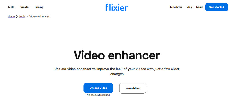 Flixier 视频分辨率增强器