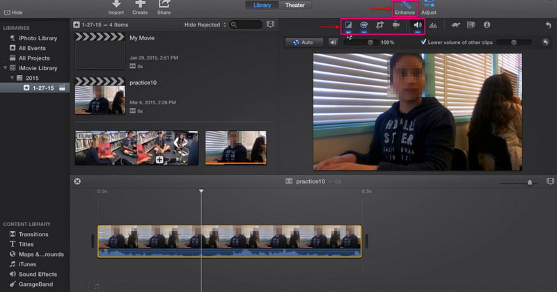 iMovie Mac วิธีทำให้วิดีโอคมชัดขึ้น