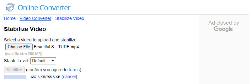 Online Converter Video Stabilizer Online