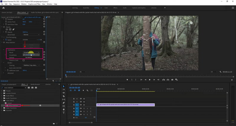 Premiere Pro Kako stabilizirati video