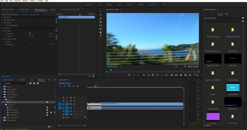 Обратное видео Premiere Pro