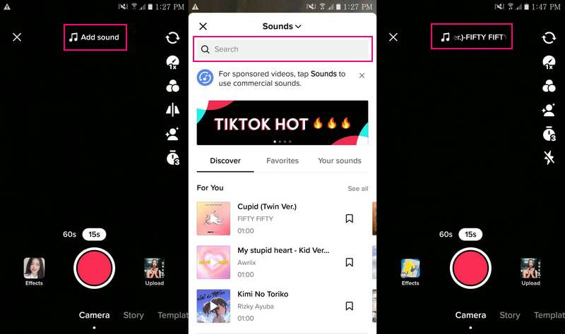 Как добавить музыку в видео с помощью TikTok