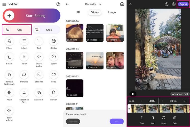 Cómo recortar videos en un teléfono Android para TikTok