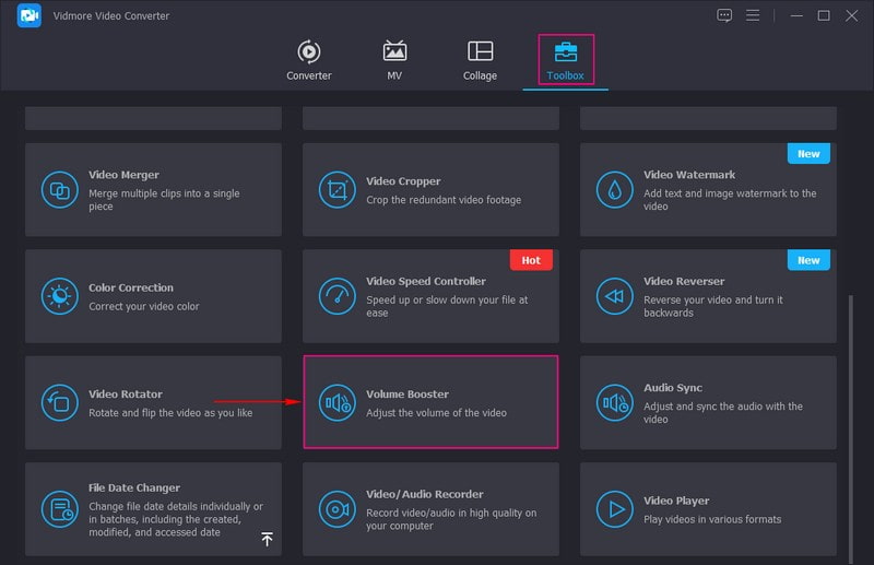 Seleziona Amplificatore di volume