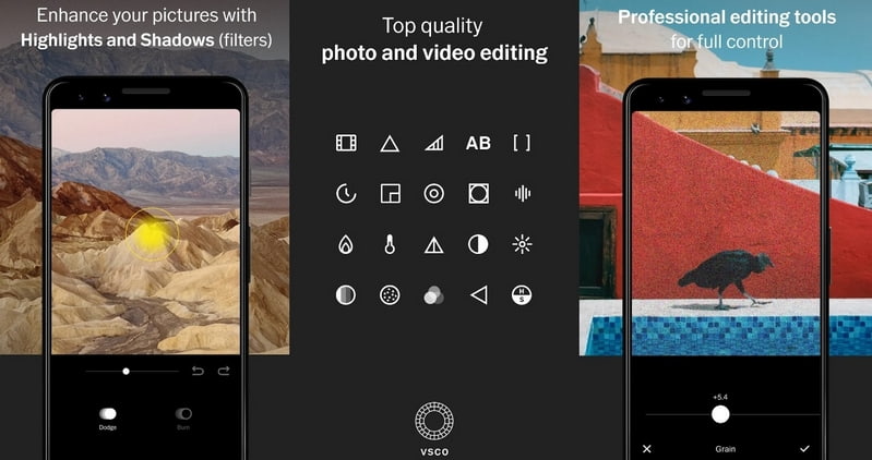 Vsco app best sale for android