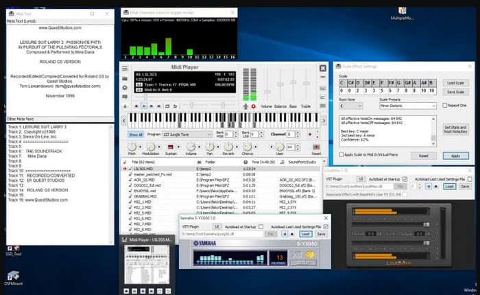 Soundfront MIDI Player MIDI přehrávač