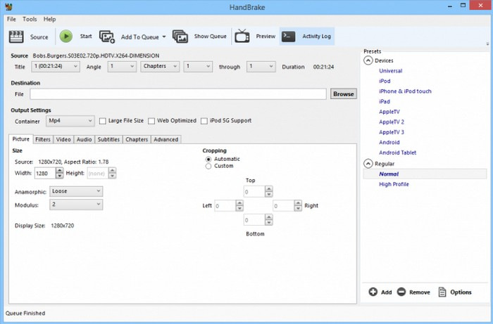 Handbroms Bästa Filmora Project File Converter Offline