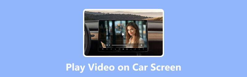 Riproduci video sullo schermo dell'auto