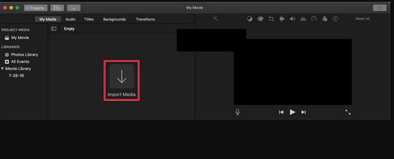 Compresor de video para drones iMovie