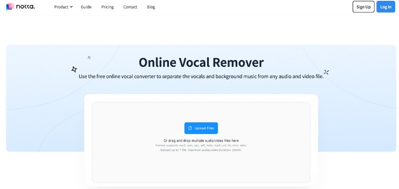 Notta Remover Vocal