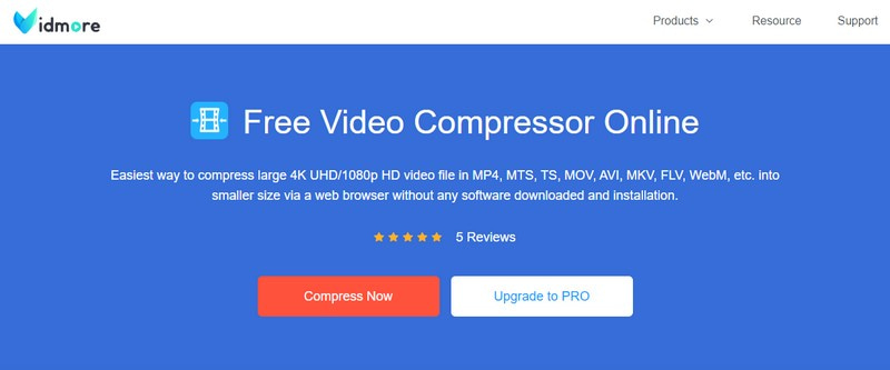 Vidmore Бесплатный видеокомпрессор Онлайн Drone Video Compressor