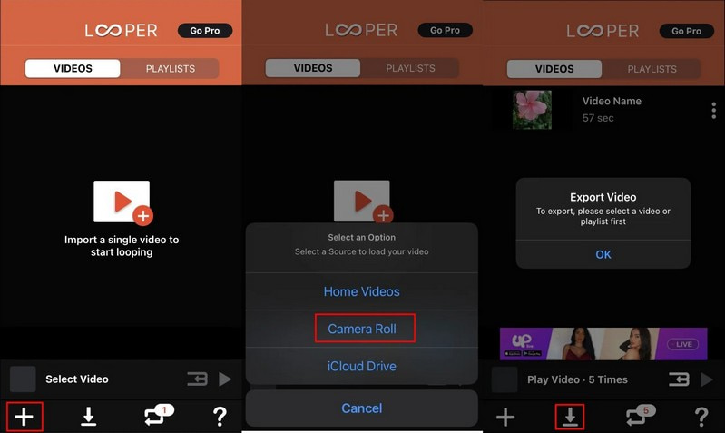 Cara Menggelung Video pada iPhone dengan Looper