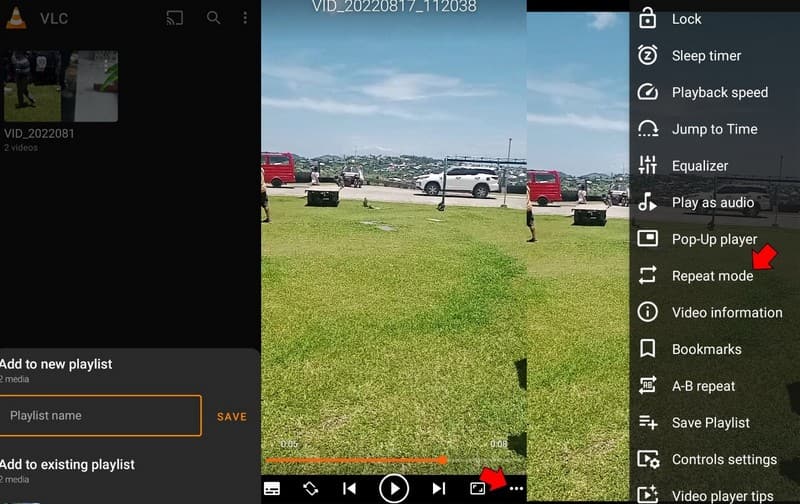 Video's herhalen op VLC