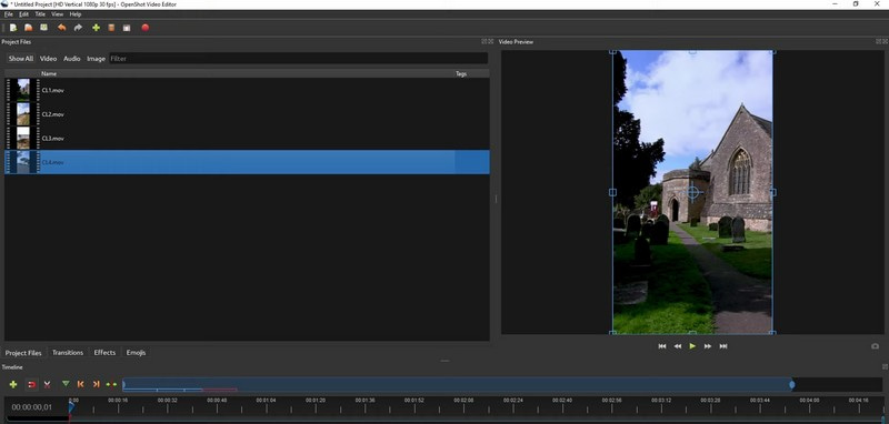 Openshot Video Editor Editor video vertical