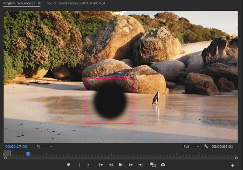 Premiere pro Remover objeto do vídeo off-line