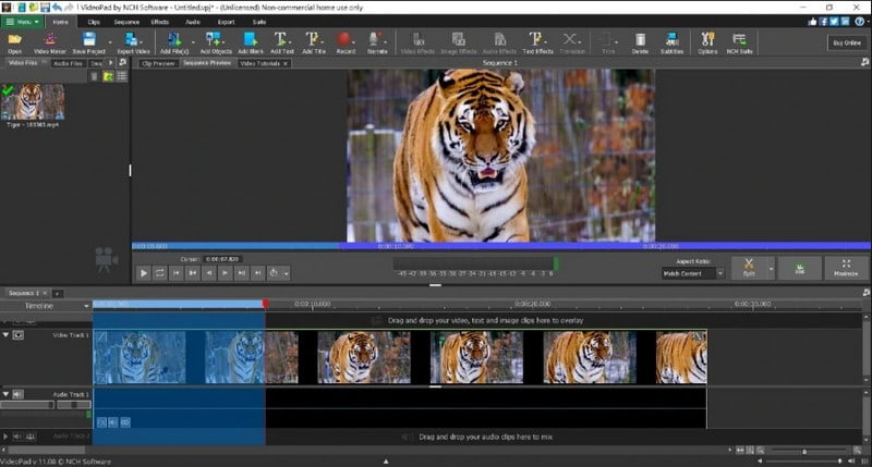 Software di editing video Videopad per principianti