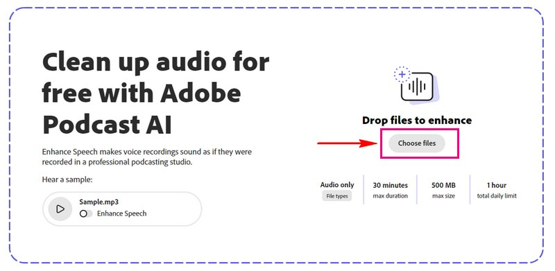 Aprimore o áudio com Adobe Podcast