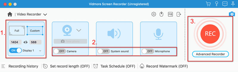 Vidmore 스크린 레코더