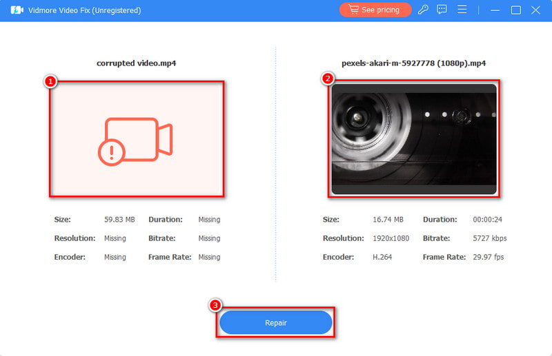 Dodajte datoteke i popravite