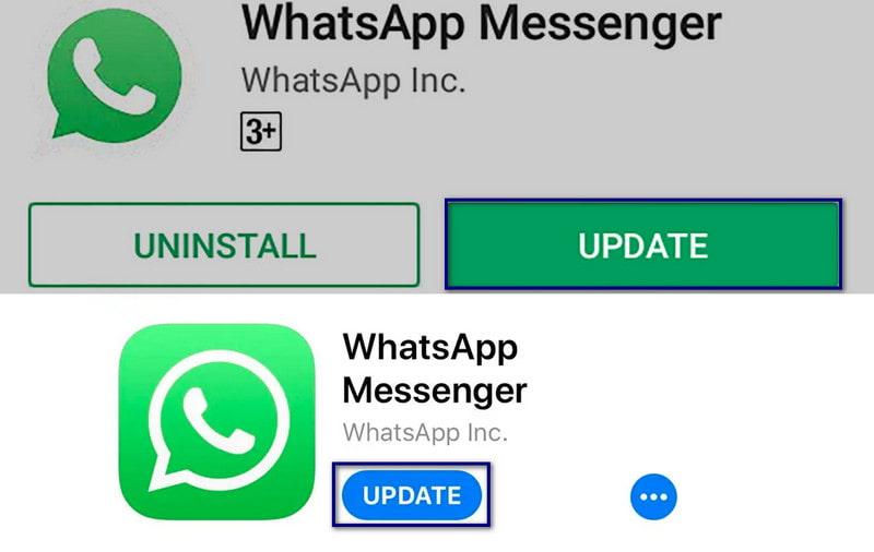 WhatsApp iOS 및 Android 업데이트