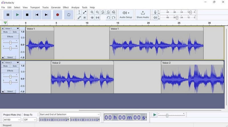 Audacity äänen pakkaus