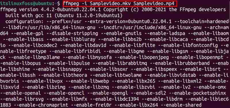 Ffmpeg sučelje